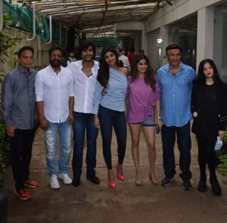 Hungama 2 team snapped at Sunny Super Sound for song preview!