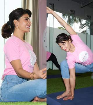 Jacqueline Fernandez's YOLO Foundation organizes a Yoga session for NGO kids