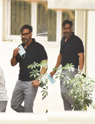 Ajay Devgn snapped at a dubbing studio in Juhu Thumbnail