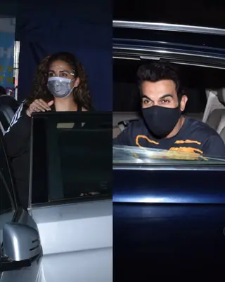 Huma Qureshi and Rajkummar Rao snapped post shoot in Juhu Thumbnail