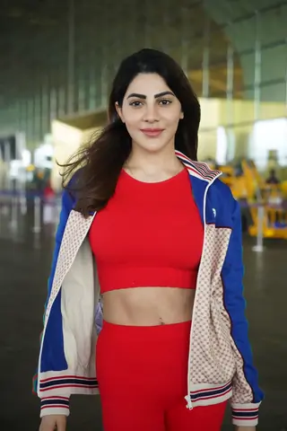 Nikki Tamboli spotted at Mumbai airport  Thumbnail