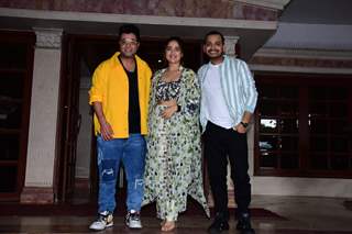 Varun Sharma, Kusha Kapila and Paritosh Tripathi snapped at Radio City office for the promotions of Amazon miniTV’s upcoming show Case Toh Banta Hai