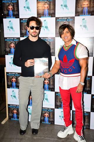 Tiger Shroff with Yash Birla spotted for book launch in Bandra