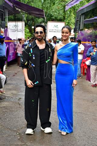 Ayushmann Khurrana and Ananya Panday snapped promoting Dream Girl 2 on the set of India's Got Talent 