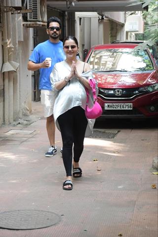 Rubina Dilaik and Abhinav Shukla spotted in the city.