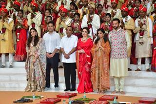  Ambani Family Mass Wedding Event of underprivileged couples for Anant Ambani and Radhika Merchant's wedding functions thumbnail