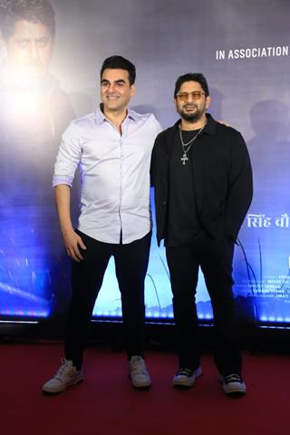 Arshad Warsi,  Arbaaz Khan and Meher Vij snapped at the trailer Launch of 'Banda Singh Chaudhary' thumbnail