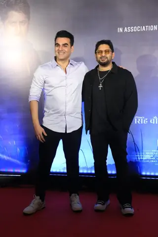 Arshad Warsi,  Arbaaz Khan and Meher Vij snapped at the trailer Launch of 'Banda Singh Chaudhary' Thumbnail