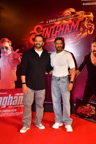 Ajay Devgn and Rohit Shetty snapped promoting their upcoming film ‘Singham Again’ thumbnail