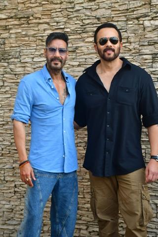 Ajay Devgn and Rohit Shetty snapped promoting their upcoming film ‘Singham Again’ thumbnail