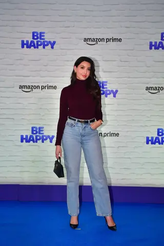 Dhanashree Verma, Nora Fatehi, Abhishek Bachchan, Malaika Arora and others grace the premiere of Be Happy Thumbnail