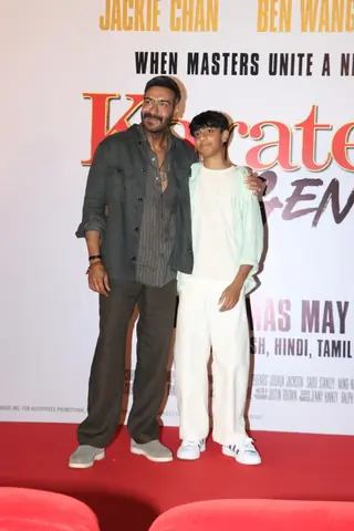 Ajay Devgn and Yug Devgan grace the trailer launch of Karate Kid: Legends Thumbnail