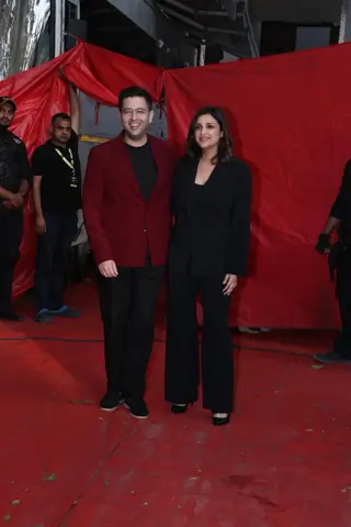  Parineeti Chopra and Raghav Chadha spotted at the sets The Kapil Sharma Show Thumbnail