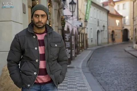 Abhishek doing a evening walk