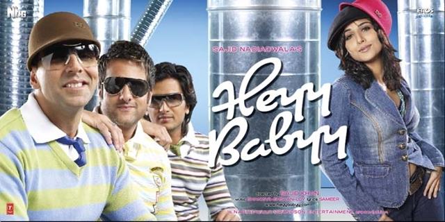 Poster of Heyy Babyy with Akshay,Fardeen,Vidya and Ritesh