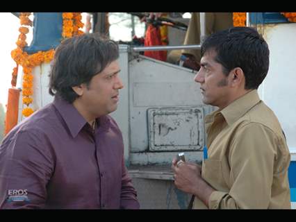 Govinda talking to Asif Basra