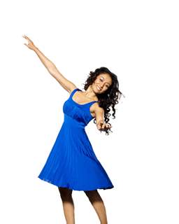 Gayatri Patel looking sweet in blue dress