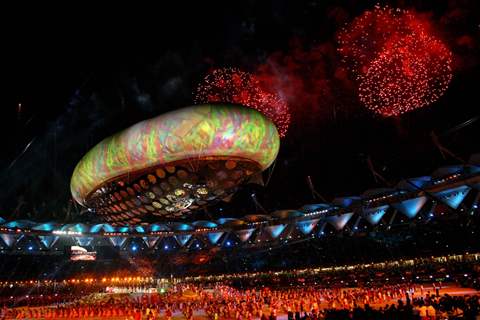 The opening of 19th Commonwealth Games 2010, in New Delhi on Sunday