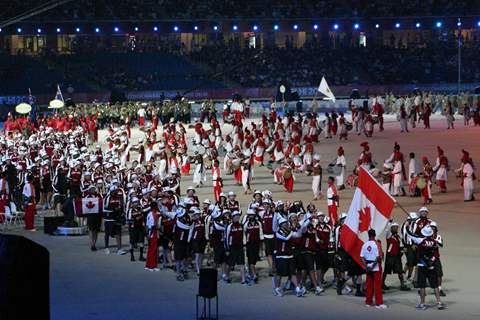 The opening of 19th Commonwealth Games 2010, in New Delhi on Sunday