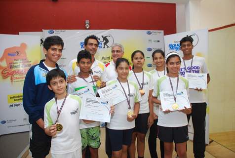 Arjun Rampal at Inter school West Zone squash championship at Worli