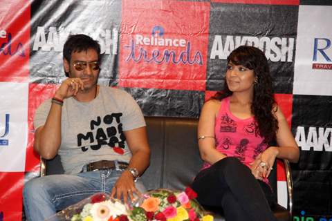 Ajay Devgan at &quot;Aakrosh&quot; music launch at Relaince Trends at Bandra