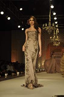 Model on the ramp for designer Ayesha and Deepala Collection at HDIL day 3