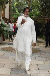 Big B Celebrates His 68th Birthday with Media