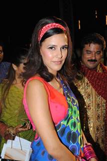 Neha Dhupia at Navratri Dandiya 2010 in Borivali