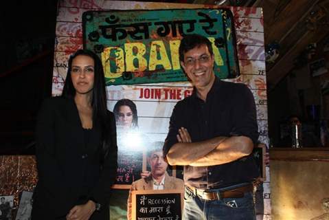 Neha Dhupia and Rajat Kapoor unveils Phas Gaya Re Obama First Look