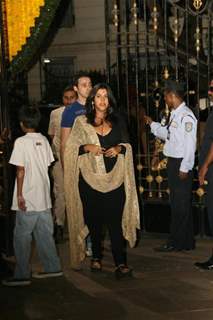 Ekta Kapoor at Sanjay Dutt's Mata Ki Chowki at Bandra