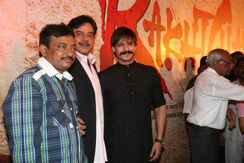 Ram Gopal Verma, Shatrughnan Sinha and Vivek Oberoi at Rakhta Charitra Special Footage Launch