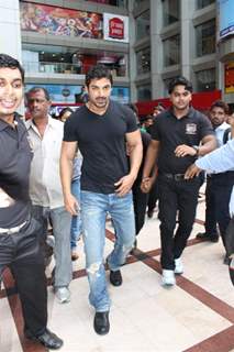 John at McDonalds to promote Jhoothi Hi Sahi at Andheri, Mumbai