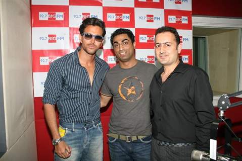 Hrithik Roshan at Big FM to promote Guzaarish