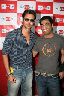 Hrithik Roshan at Big FM to promote Guzaarish