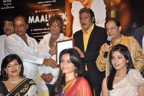 Jackie Shroff, Shakti Kapoor and Divya Dutta at Sabka Maalik Ek Music Launch at Sea Princess