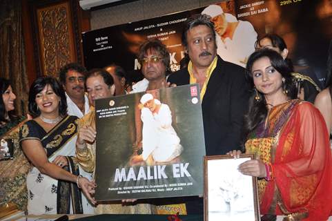 Jackie Shroff, Shakti Kapoor and Divya Dutta at Sabka Maalik Ek Music Launch at Sea Princess