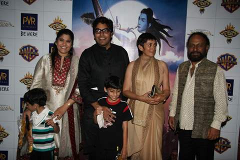 Ashutosh Rana and Renuka Shahane at Ramayana Premiere at PVR, Juhu