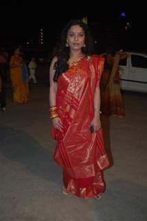 Sharbani Mukherjee from the film 332 Mumbai To India visited Sankalp Dandiya, Mumbai