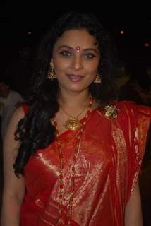 Sharbani Mukherjee from the film 332 Mumbai To India visited Sankalp Dandiya, Mumbai