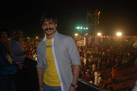 Vivek Oberoi visited Sankalp Dandiya, Mumbai