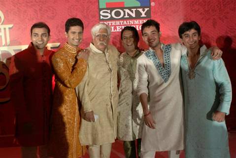 Srman, Rajendra, Ravi Dubey and Meghan at press conference of Sony's new show 'Saas Bina Sasural'