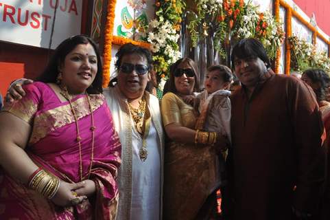 Bappi Lahiri attend a Durga Puja event