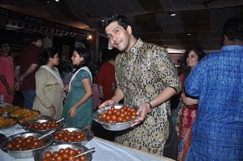 Rani Mukherjee and Bappi Lahiri attend a Durga Puja event