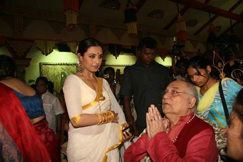 Rani Mukherjee attend a Durga Puja event