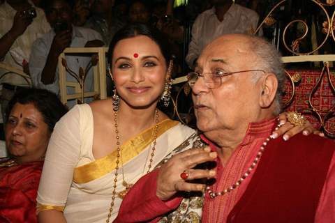 Rani Mukherjee attend a Durga Puja event