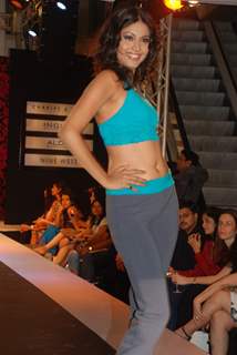 A model walks the ramp for Major Brands at G7 Mall in Versova