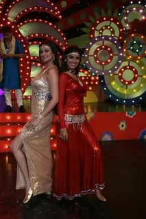 Jassveer Kaur and Sayantani Ghosh at the Zee TV Diwali show