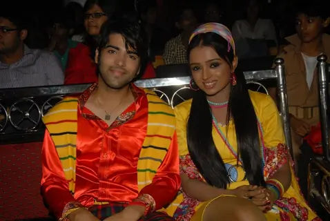 Kinshuk Mahajan and Parul Chauhan at Zee TV Diwali show