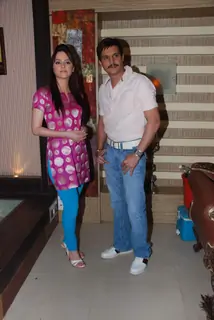 Jimmy Shergill and Hazel on the sets of Sony's Aahat  Malad