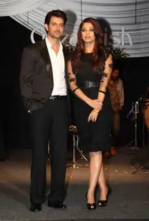 Hrithik Roshan and Aishwarya Rai at Music release of 'Guzaarish' at Yash Raj Studio, Mumbai